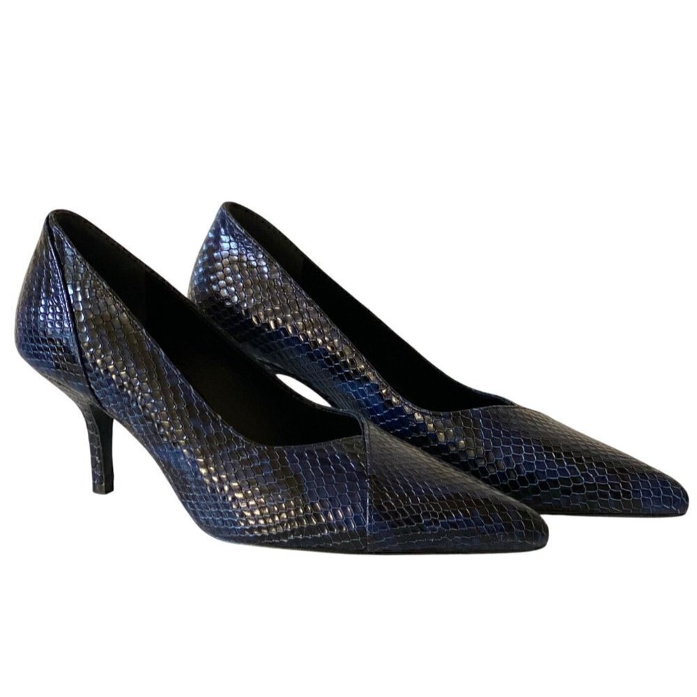 Anine Bing Python Devon Pumps Blue Size Eu 36 Us … - image 1